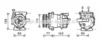 AVA QUALITY COOLING fdk470 -  Компрессор, кондиционер